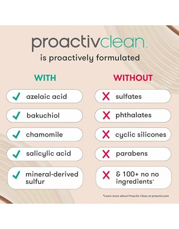 Proactiv Clean 3 Step Acne Routine w/ Pimple Patches- Sulfur Acne Treatment Cleanser, Azelaic Acid Serum, and Facial Moisturizer for Sensitive, Acne-Prone Skin- 30 Day Acne Kit with Pimple Patches