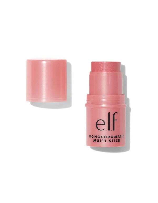 elf 单色多效棒，奢华奶油色和可混合色彩，适用于眼睛、嘴唇和脸颊，耀眼牡丹色，0.17 盎司（5 克）