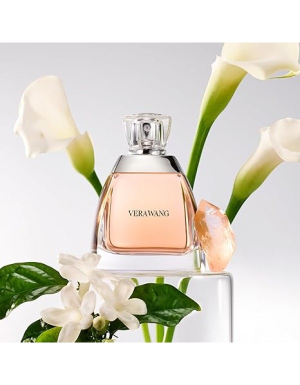 Vera Wang Eau de Parfum for Women - Delicate, Floral Scent - Notes of Iris, Lillies, & Sandalwood - Feminine & Subtle - 3.4 Fl Oz