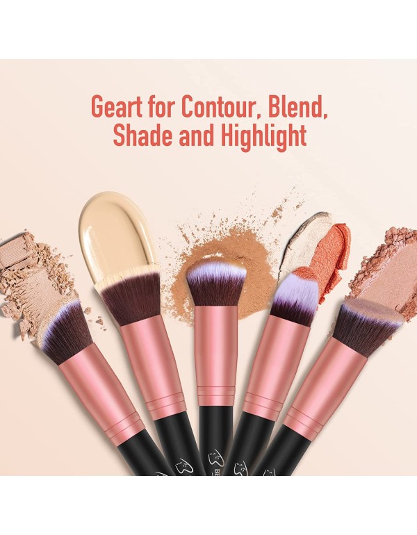Makeup Brushes Makeup Brush Set - 16 Pcs BESTOPE PRO Premium Synthetic Foundation Concealers Eye Shadows Make Up Brush,Eyeliner Brushes(RoseGold)