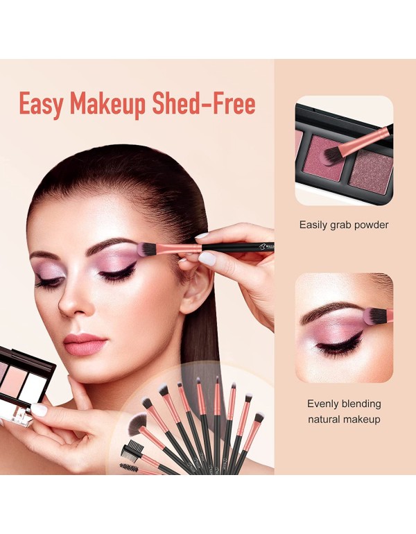 Makeup Brushes Makeup Brush Set - 16 Pcs BESTOPE PRO Premium Synthetic Foundation Concealers Eye Shadows Make Up Brush,Eyeliner Brushes(RoseGold)