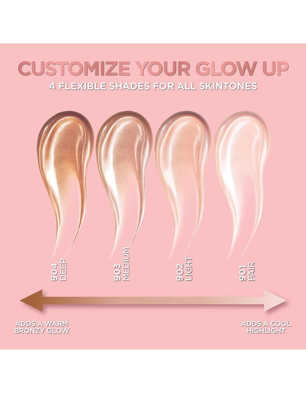 L’Oréal Paris Makeup True Match Lumi Glotion, Natural Glow Enhancer, Illuminator Highlighter Skin Tint, for an All Day Radiant Glow, Medium, 1.35 Ounces