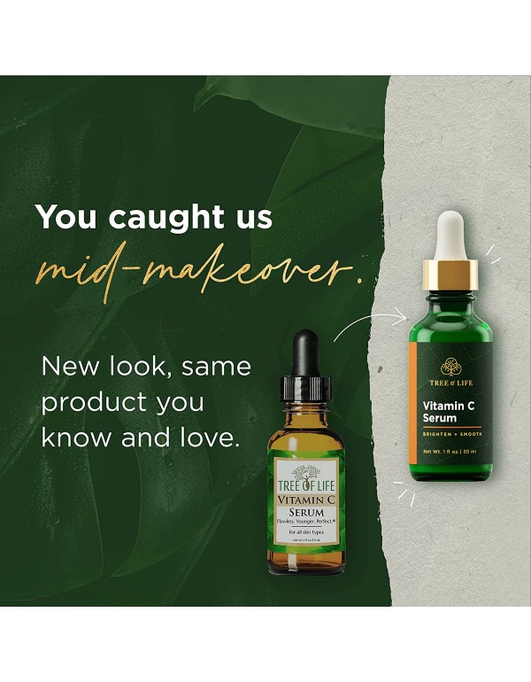 Tree of Life Vitamin C, Retinol and Hyaluronic Acid serum for Brightening, Firming, & Hydrating for Face - 3 Ct x 1 Fl Oz - Total Skin Reset, Anti Aging , Dark Spot Correcting