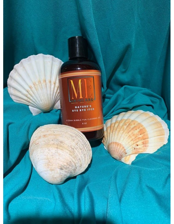 ME Skincare Natures 再见痒清洁凝胶 | 不含香精和皂的保湿洁面乳，适合干燥、发痒的皮肤 | 8 盎司瓶（1 件）