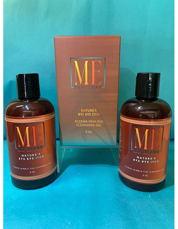 ME Skincare Natures Bye Bye Itch Cleansing Gel | Fragrance & Soap Free Hydrating Facial Cleanser for Dry, Itchy Skin | 8 oz Bottle (1 Pc)