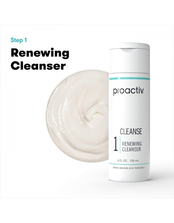 Proactiv 3 Step Acne Treatment - Benzoyl Peroxide Face Wash, Repairing Acne Spot Treatment for Face And Body, Exfoliating Toner - 60 Day Complete Acne Skin Care Kit, Multicolor