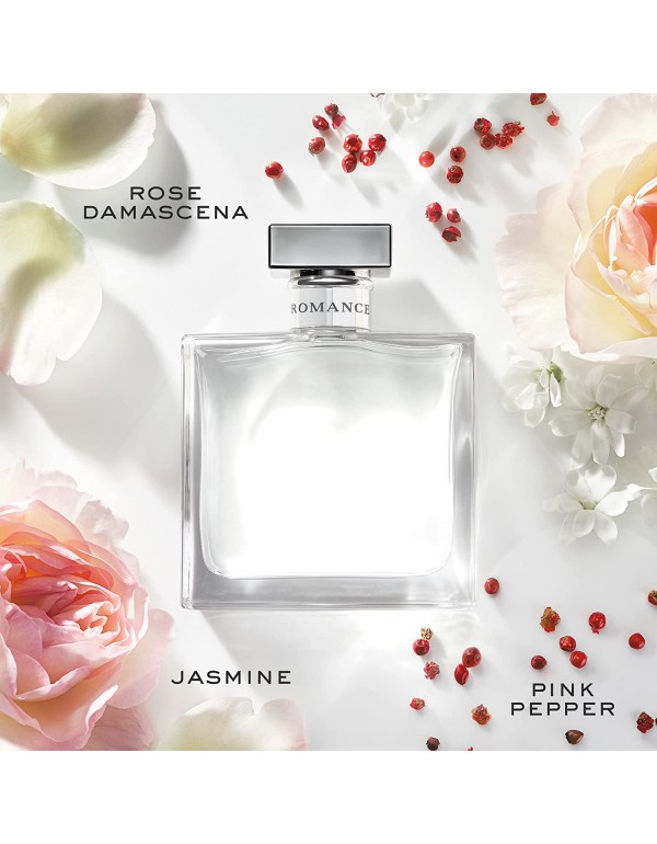 Ralph Lauren - Romance - Eau de Parfum - Women's Perfume - Floral & Woody - With Rose, Jasmine, and Berries - Medium Intensity